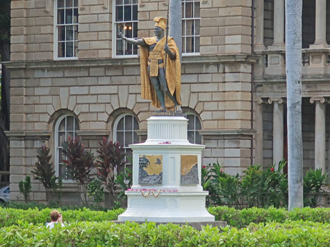 King Kamehameha Statue in Honolulu Hawaii