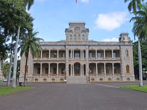 Iolani Palace in Honolulu Hawaii