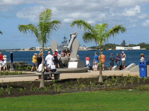 Anchor from the USS Arizona at the Pearl Harbor Memorial, Oahu Hawaii
